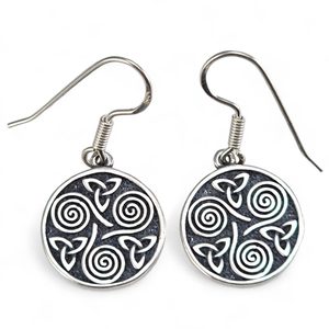Spirale de druide, triskel, parure de bijoux Ag 925/1000