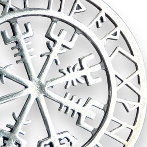 VEGVISIR, runes, pendant, silver