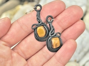 TIGER EYE - earrings