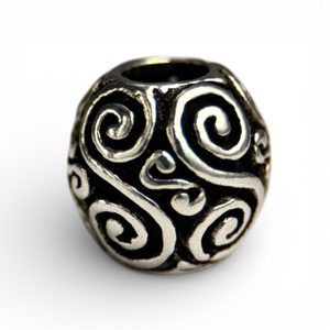CELTIC SPIRALS - bead for beard Ag 925
