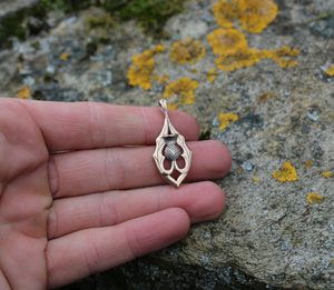 ALBA - Scottish thistle, pendant, bronze