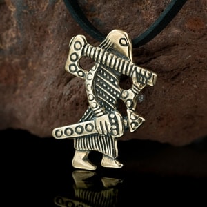 GUERRIER VIKING, KLAHAMMAR, RÉPLIQUE, PENDENTIF, BRONZE - PENDENTIFS, COLLIERS{% if kategorie.adresa_nazvy[0] != zbozi.kategorie.nazev %} - BIJOUTERIE{% endif %}