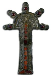 Broche mérovingienne, V.-VI. siècle, réplique