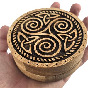 TRISKEL, OAK JEWELLERY BOX