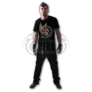 STEAMPUNK DRAGON - T-SHIRT BLACK - T-SHIRTS POUR HOMMES, SPIRAL DIRECT{% if kategorie.adresa_nazvy[0] != zbozi.kategorie.nazev %} - NAAV{% endif %}