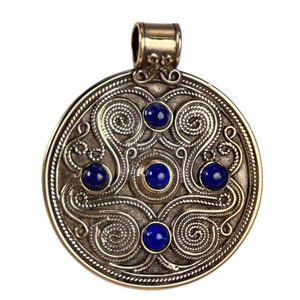 Battersea, Luxury Brythonic Jewel, Lapis Lazuli, Bronze