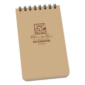 Rite in the Rain - All-Weather Notebook - 3x5'' - 935 - Tan