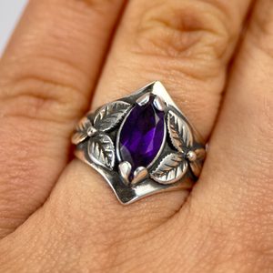 SHAMROCK, Ring, Amethyst, Silber 925
