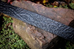 ALBA, Scottish leather Belt black