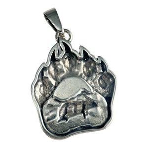 BEAR - bear track, pendant, silver 925/1000 12g