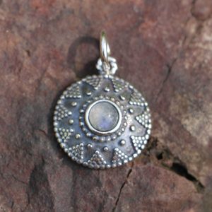 ISOLDA, Mondstein, Silber-Anhänger Ag 925