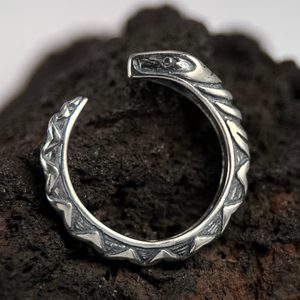 Serpent, bague en argent sterling