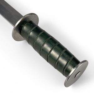 Bollock dagger, 14th century, blunt replica, green
