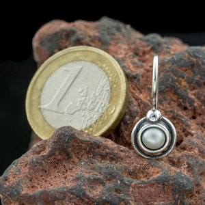 FREDA, Earrings, Pearl, Silver