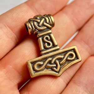 THOR'S HAMMER III, bronze pendant