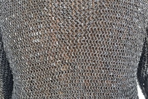 Ringelhemd, genietete Ringpanzerung, 8 mm, kurze Ärmel, Brustumfang 150 cm
