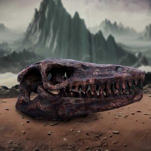 Archaeopteryx, skull, imitation, 18cm