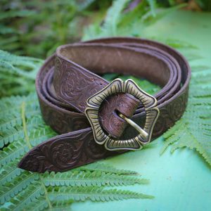 ALBION, BROWN LEATHER BELT - BELTS{% if kategorie.adresa_nazvy[0] != zbozi.kategorie.nazev %} - LEATHER PRODUCTS{% endif %}