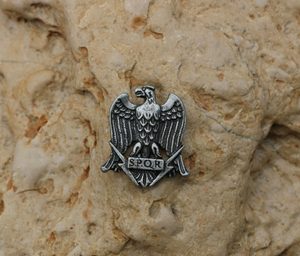 AQUILA, Roman Eagle SPQR, zinc pendant