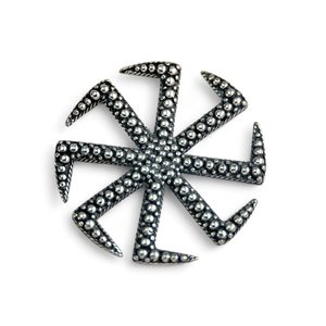 SLAWISCHER KREIS, Symbol der Sonne, Anhänger, Silber 925