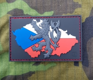 CZECH LION - FLAG, RUBBER PATCH, BLACK - PATCHES UND MARKIERUNG{% if kategorie.adresa_nazvy[0] != zbozi.kategorie.nazev %} - BUSHCRAFT{% endif %}