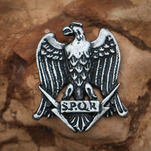 AQUILA, Roman Eagle SPQR, zinc pendant