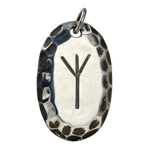 ALGIZ, Rune, sterling silver pendant
