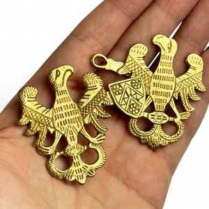 Broche médiévale, Allemagne, 14e - 15e siècle, bronze