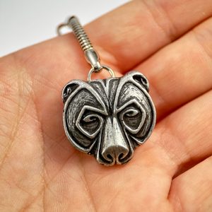 Urus gerbil, ziné antique silver