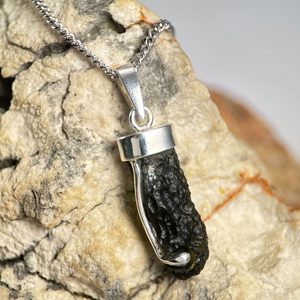 RONIA, Moldavite pendant, silver 925/1000