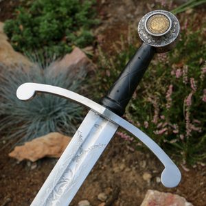 DUM SPIRO SPERO ETCHED SINGLE HANDED SWORD FULL TANG - MEDIEVAL SWORDS{% if kategorie.adresa_nazvy[0] != zbozi.kategorie.nazev %} - WEAPONS - SWORDS, AXES, KNIVES{% endif %}