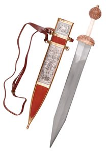 Fulham Gladius Mainz type, with leather sheath
