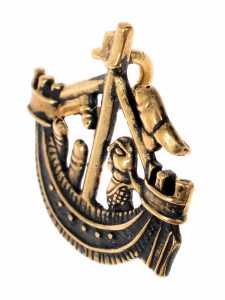 Medieval pilgrim pendant - Phallus and ship, 14th century