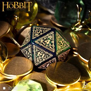 Le Hobbit, dé à 20 faces rotatif « Spindown D20 » pour le jeu de cartes Tideborn TCG, format jumbo