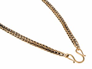 VIKING KNIT, necklace, brass 55cm