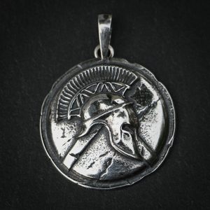 SPARTA, Spartanischer Krieger, Anhänger, Silber 925