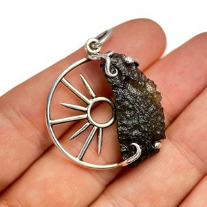 TARANIS, Moldavite pendant, silver 925/1000