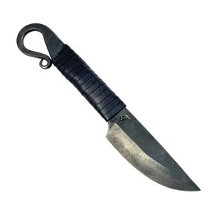Spiral, Celtic forged knife, black