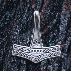 Large THOR's HAMMER, Romersdal, Denmark, sterling silver