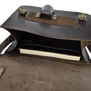 Leather Rock & Fossil Collector Bag for Paleontology