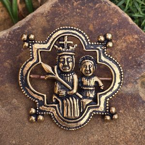 MEDIEVAL BROOCH, bronze