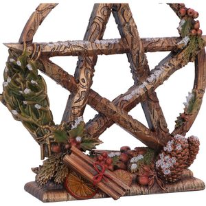 Pentagram Yule, decoration 16.5cm