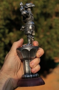 LANDSKNECHT, 16TH CENTURY, LARGE TIN FIGURE - PEWTER FIGURES{% if kategorie.adresa_nazvy[0] != zbozi.kategorie.nazev %} - PAGAN DECORATIONS{% endif %}