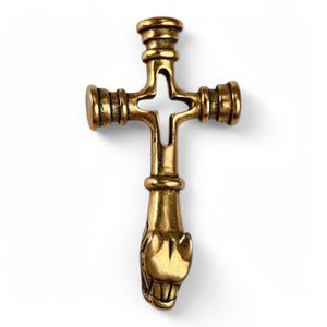 FENRIR, Icelandic wolf cross, bronze pendant