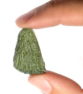 Moldavite, a Tektite from the Czech Republic – Drop Shape