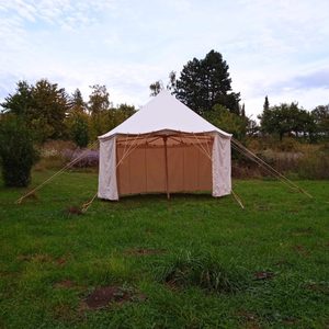 Wiese mittelalterliches Zelt Durchmesser 4 m, Höhe 3,7 m