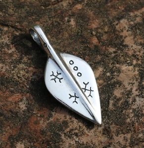 Germanischer Speer, Anhänger, Silber 925