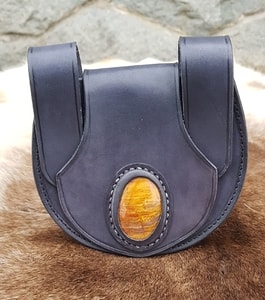 THIRD EYE, LEATHER BELT BAG, BLACK - AUMÔNIÈRES, SACS ET BOURSES{% if kategorie.adresa_nazvy[0] != zbozi.kategorie.nazev %} - CUIR : PRODUITS ET OUTILS{% endif %}