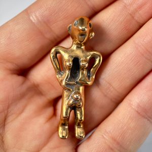 CELTIC FIGURE, Bohemia, bronze replica