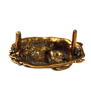 Lion's Head, belt concho, bronze